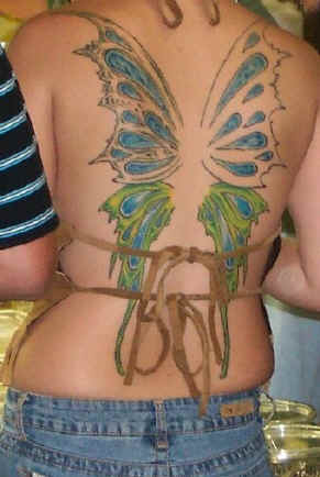 lower back tattoos designs for women. Butterfly Back Tattoos