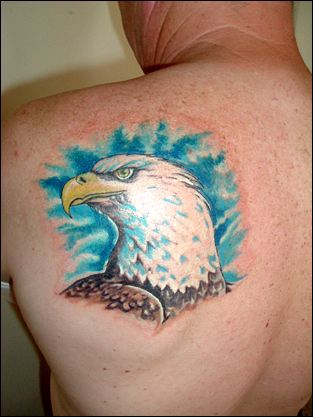 american flag tattoos designs. Eagle Tattoo American Flag