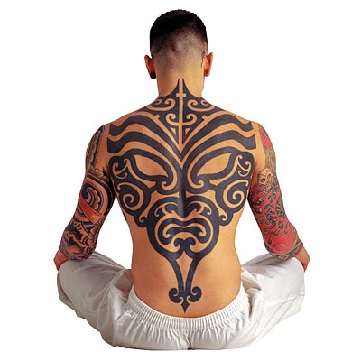 Full back tribal tattoos