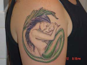 mermaid tattoos screen