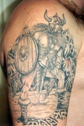 Viking Men Tattoo Desaigns