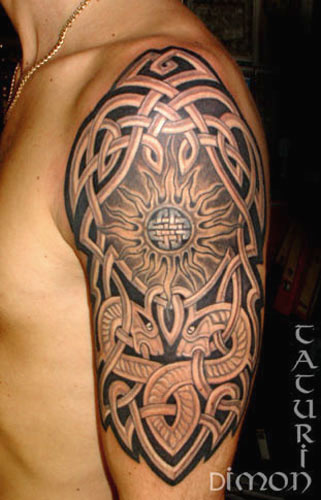  sported without a sense of pride in this ancient art form. celtic tattoo