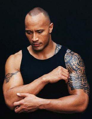 dwayne johnson tattoos. dwayne johnson shoulder tattoo