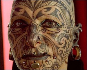 extreme facial tattoo