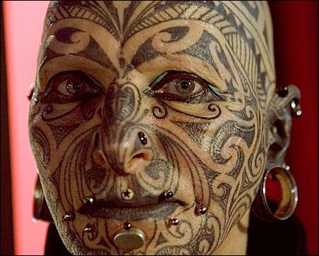 A Little Too Extreme Facial Tattoo extreme facial tattoo � Tattoo Design 