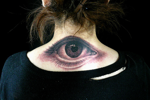 unique eyeball tattoo design