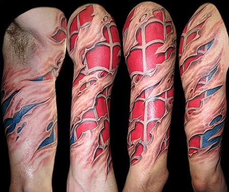 Very Cool Spiderman Tattoo