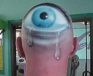 unique eyeball tattoo design