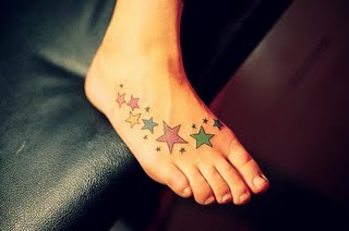 Girl Foot Tattoo