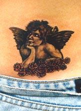 Small Angel Tattoo