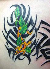 lizard tribal tattoo